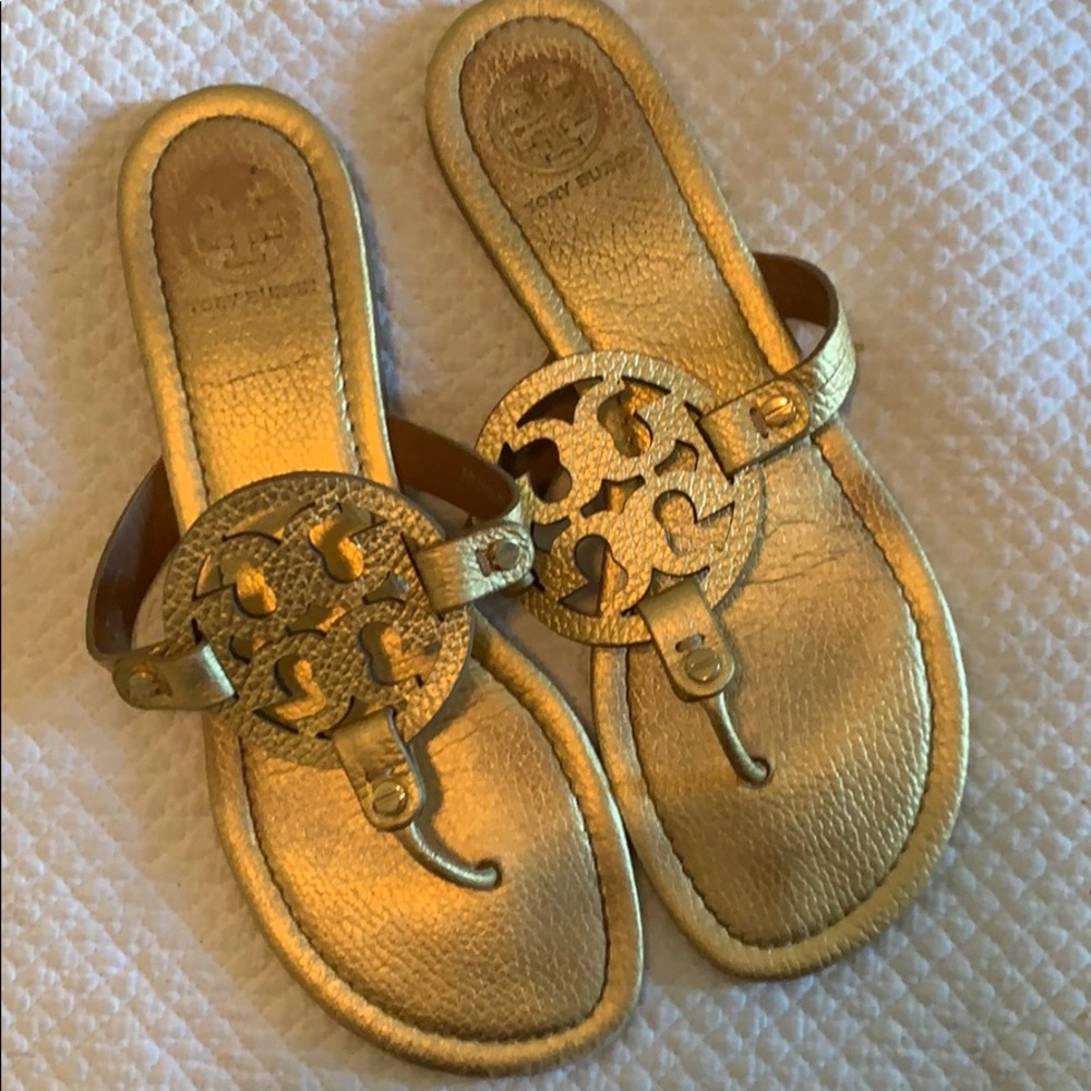 Tory Burch Miller Sandal, Gold, 9